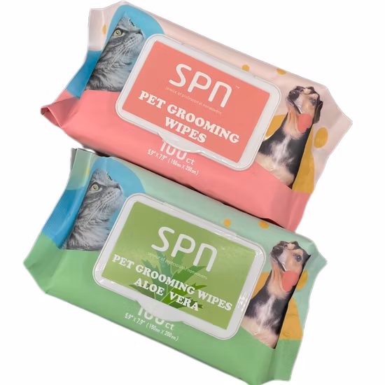 Disposable Pet Gloves Wet Wipes for Cats and Dogs Without Washing SPA Bath Wipes Cleaning and Deodorizing Pet Supplies